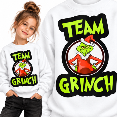 BLUZA ŚWIĄTECZNA  TEAM GRINCH